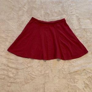Small red skater skirt
